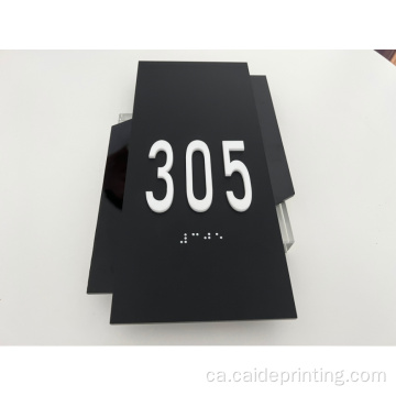 Número de porta acrílica Signe Ada Braille amb llum